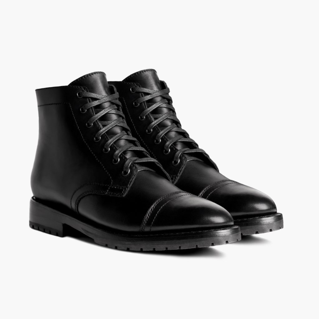 Thursday Major Leather Men's Boots Black | AU390DFM14