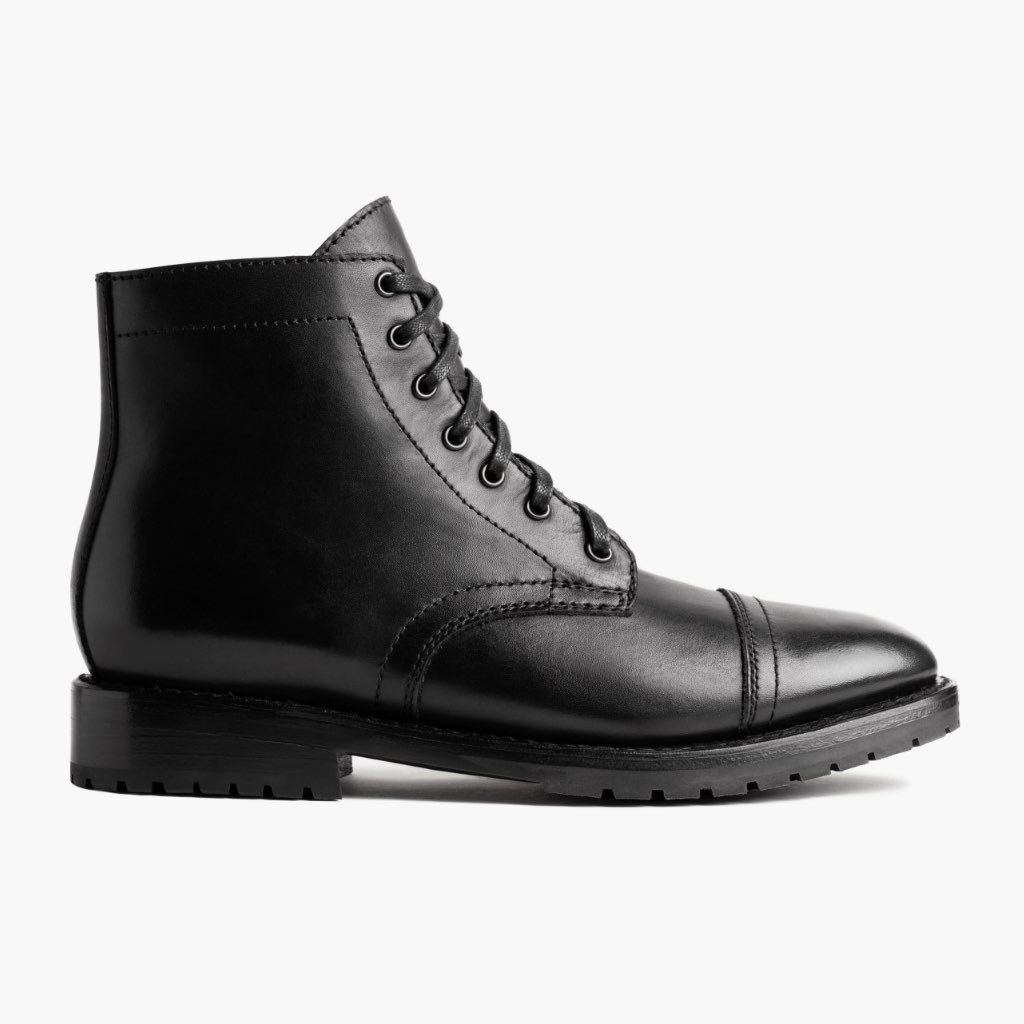 Thursday Major Leather Men's Boots Black | AU390DFM14