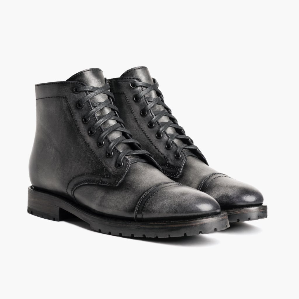 Thursday Major Leather Men's Boots Grey | AU390DFM13