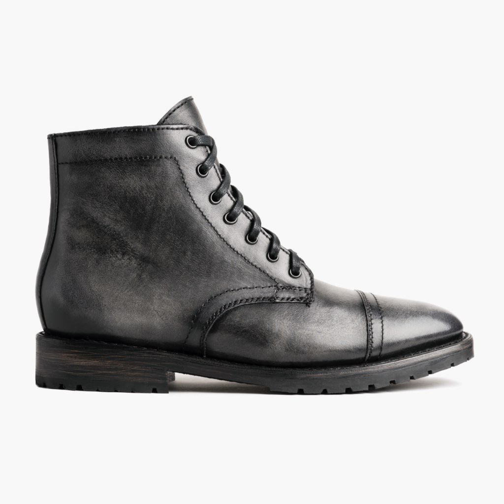 Thursday Major Leather Men's Boots Grey | AU390DFM13