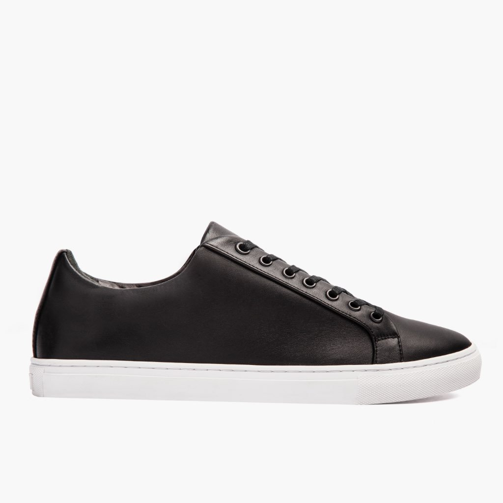 Thursday Premier Low Tops Leather Classic Men's Sneakers Black | AU367PJJ