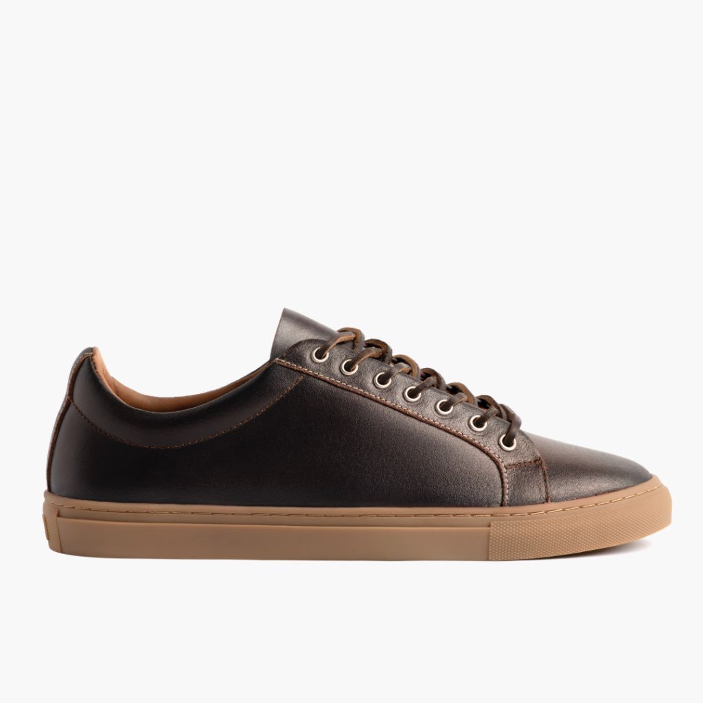 Thursday Premier Low Tops Leather Classic Men's Sneakers Brown | AU368OKI