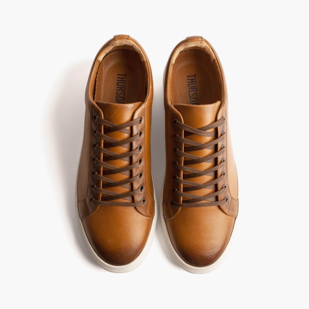 Thursday Premier Low Tops Leather Rugged & Resilient Men's Sneakers Gold | AU370UZG