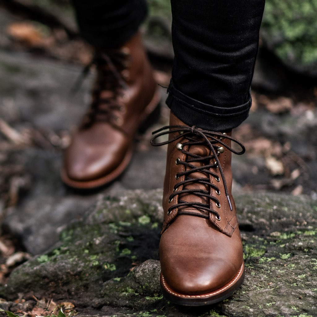 Thursday President Leather Rugged & Resilient Men's Boots Coffee | AU390DFM11