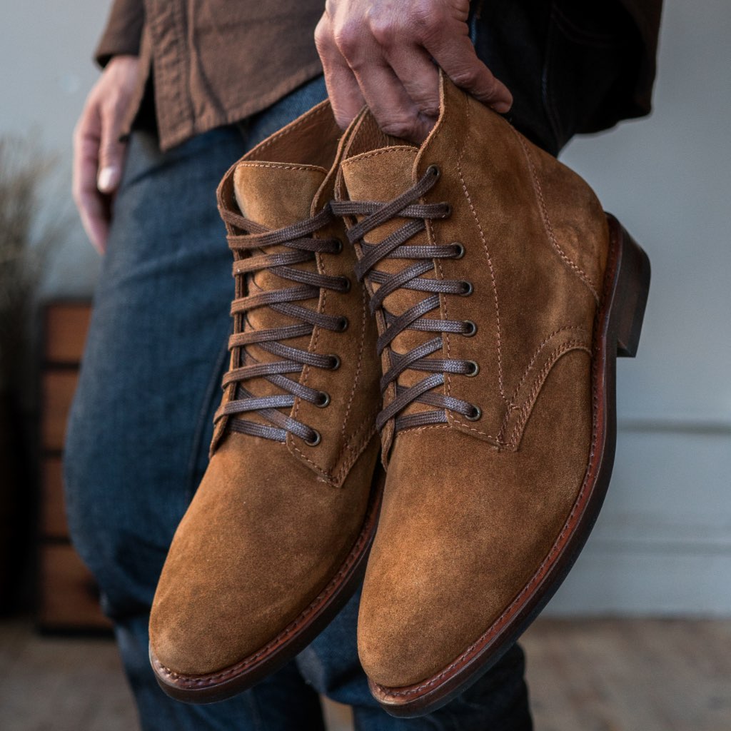 Thursday President Suede Men's Lace Up Boots Brown | AU39MQZ