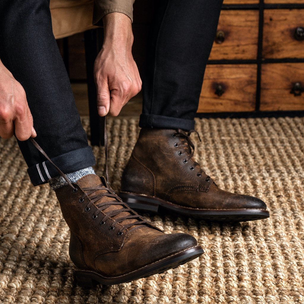 Thursday President Suede Rugged & Resilient Men's Boots Coffee | AU388GSO