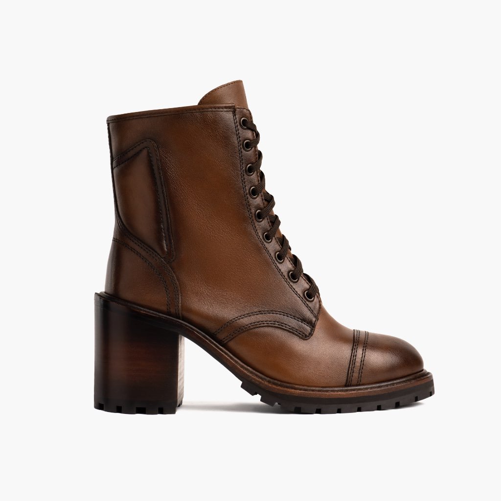 Thursday Rebel Leather Women's Boots Coffee | AU134OKI