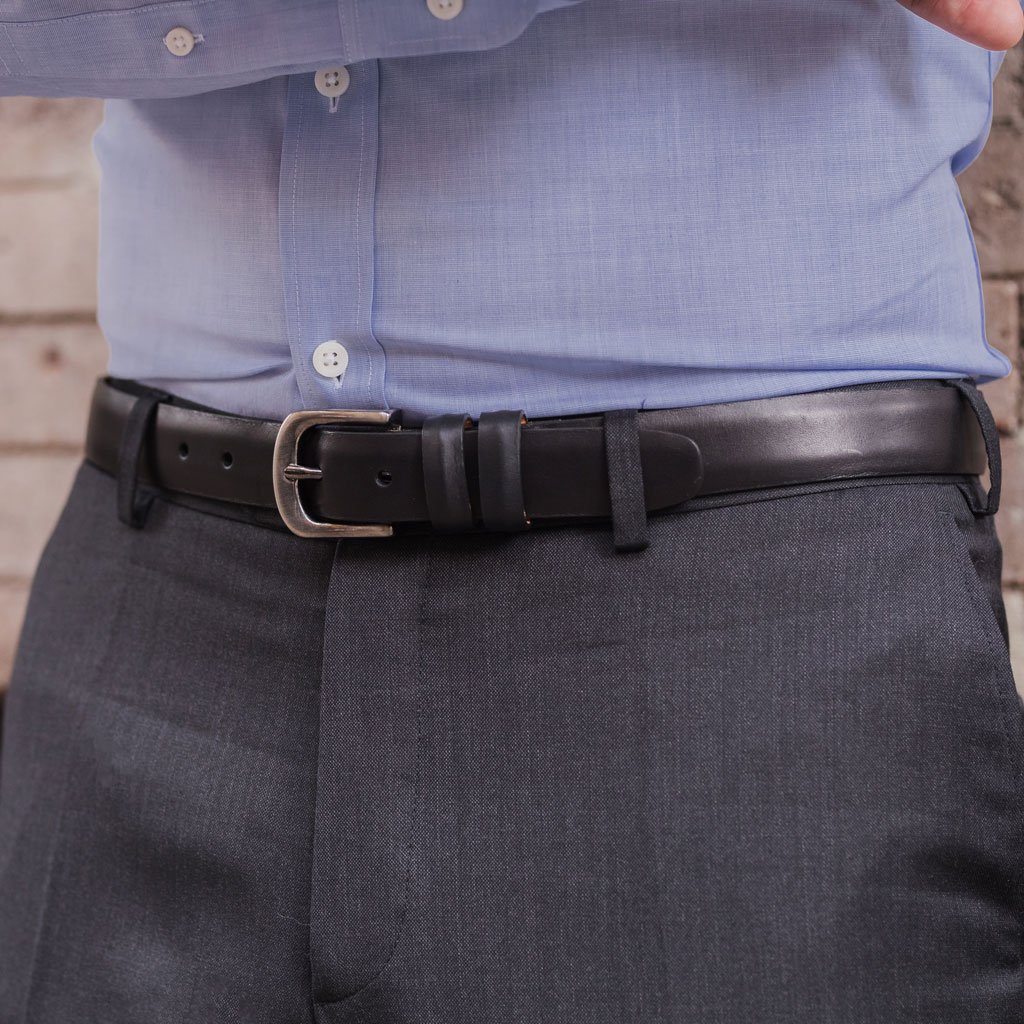 Thursday Refined Leather Men's Belts Black | AU286DFM