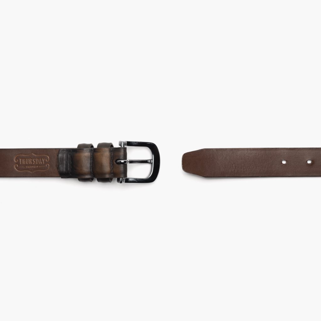 Thursday Refined Leather Men's Belts Black / Coffee | AU288AHK