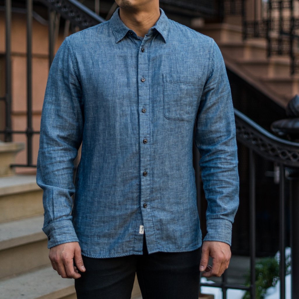 Thursday Ripper Cotton Men's Shirts Blue | AU316OKI