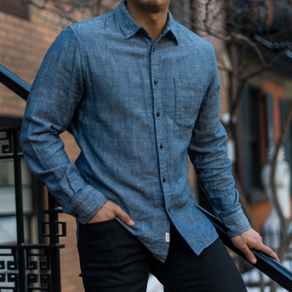 Thursday Ripper Cotton Men's Shirts Blue | AU316OKI