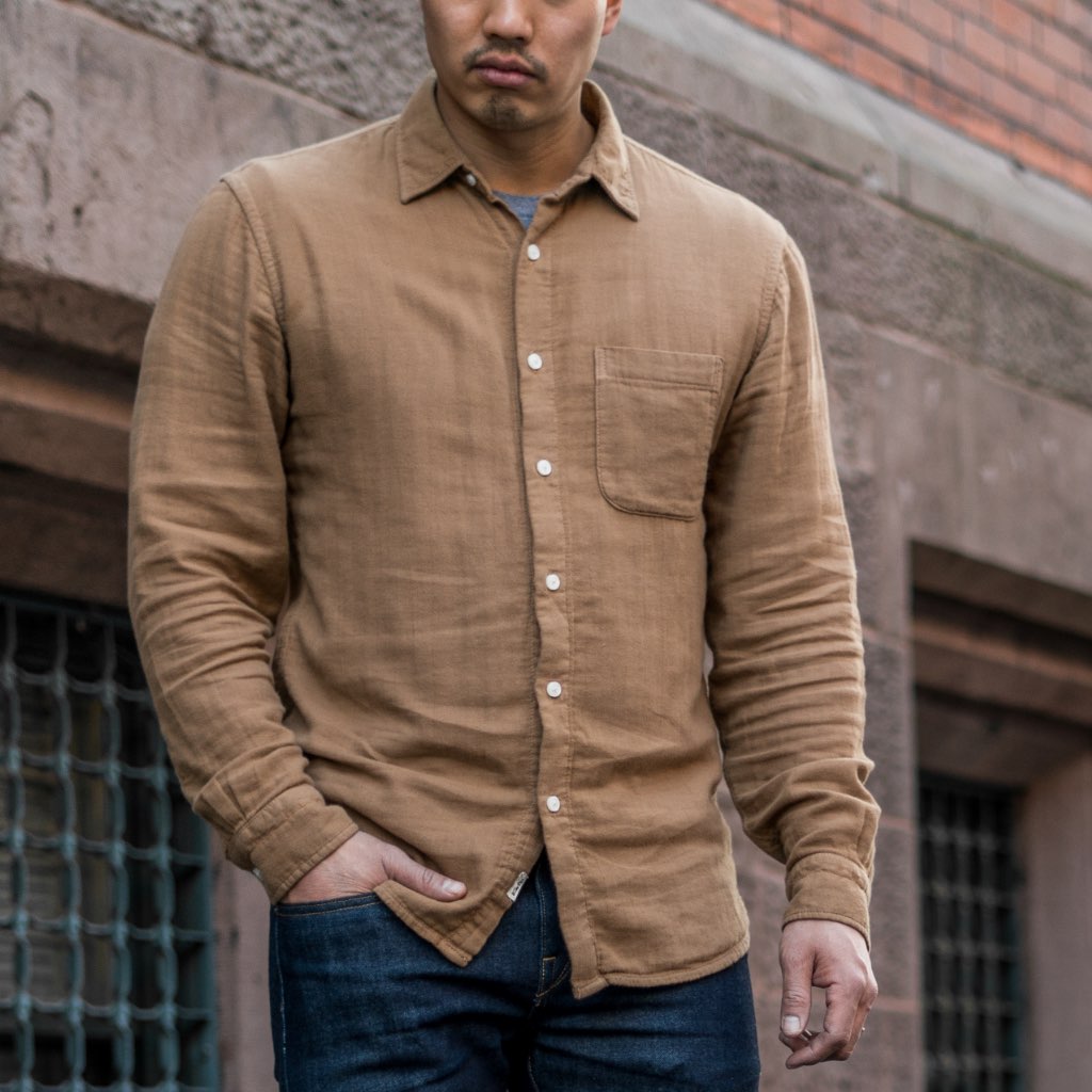 Thursday Ripper Cotton Men's Shirts Brown | AU315PJJ