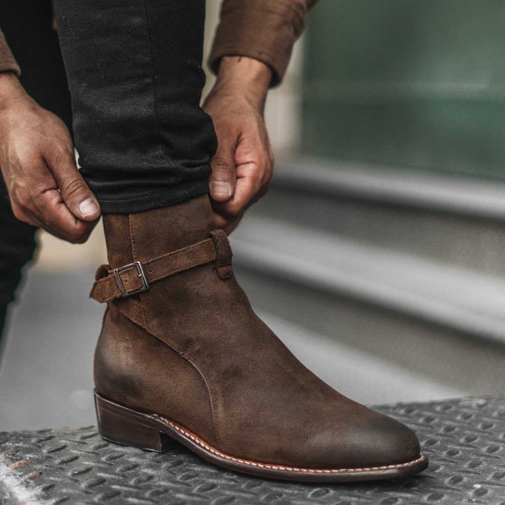 Thursday Rogue Suede Men's Chelsea Boots Burgundy | AU81PJJ