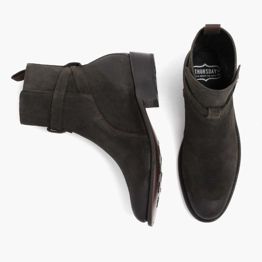 Thursday Rogue Suede Men's Chelsea Boots Black | AU82OKI