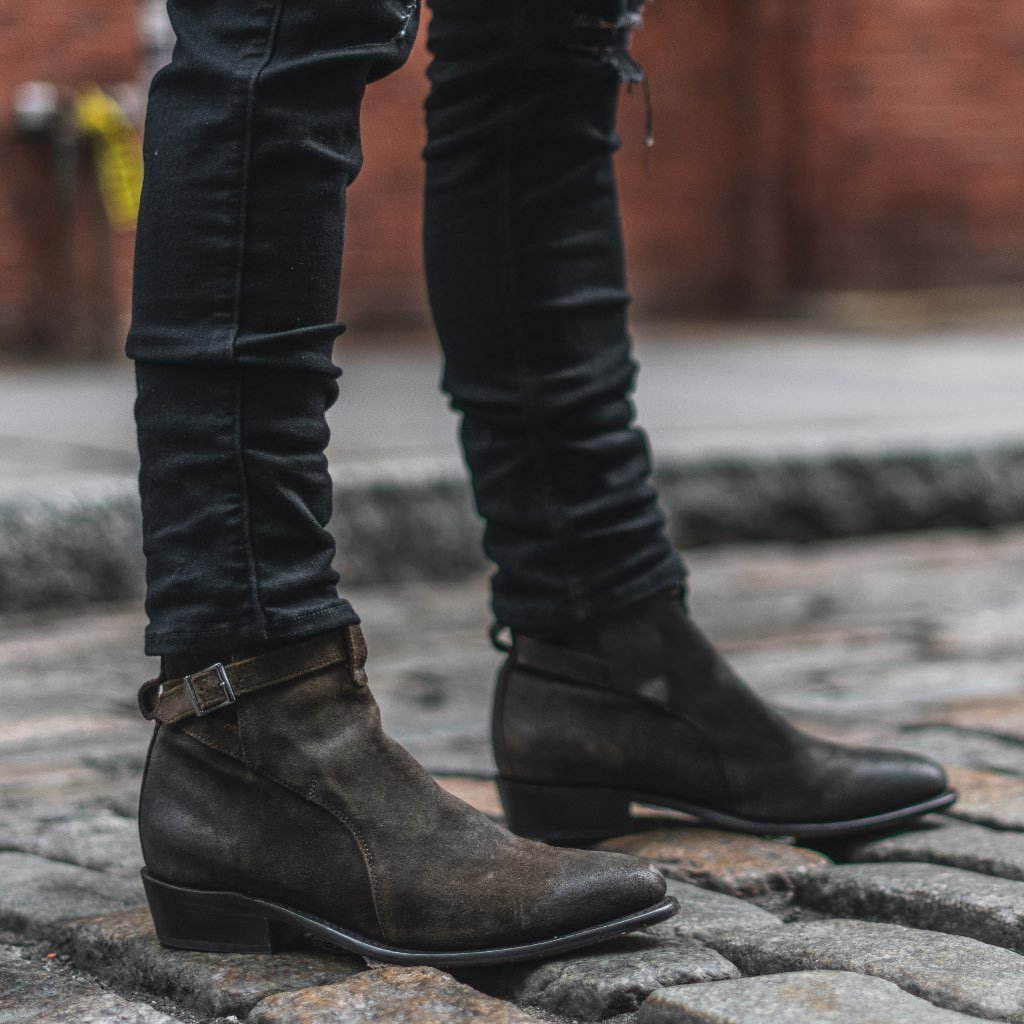 Thursday Rogue Suede Men's Chelsea Boots Black | AU82OKI