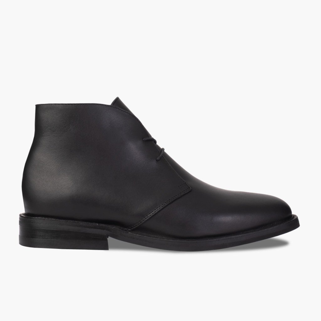 Thursday Scout Leather Men's Chukka Boots Black | AU66NWY