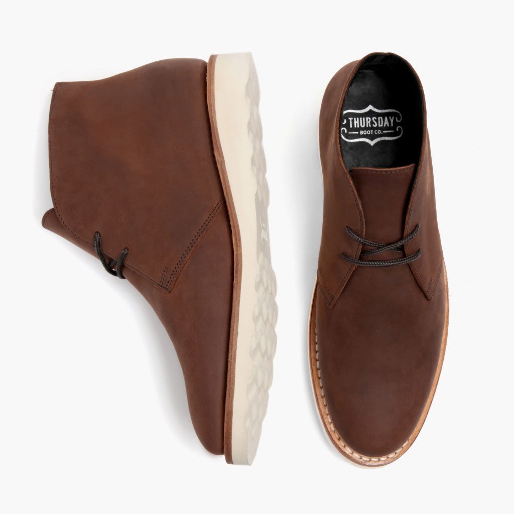 Thursday Scout Leather Men's Chukka Boots Brown | AU69CTV