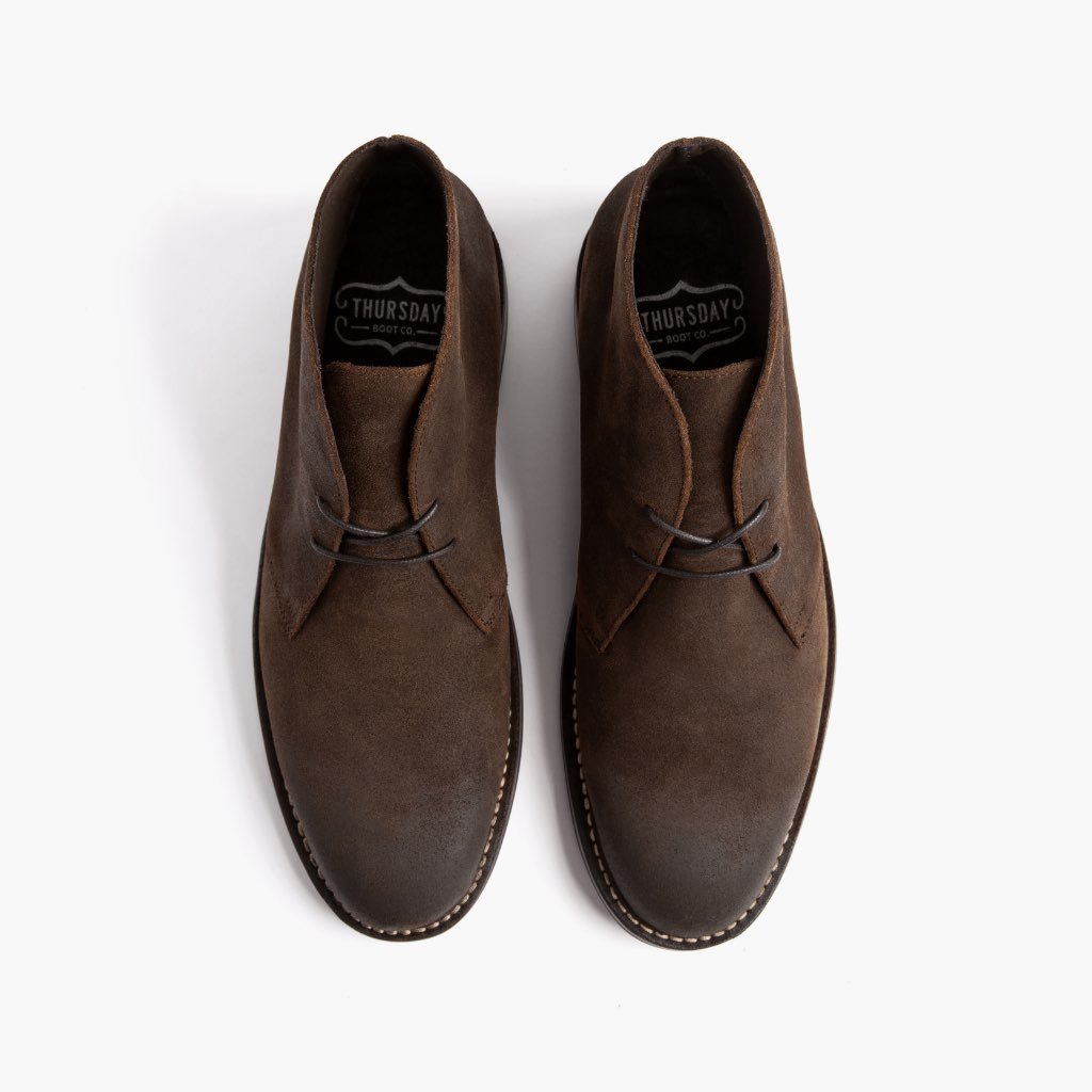 Thursday Scout Suede Men's Chukka Boots Coffee | AU61RVD