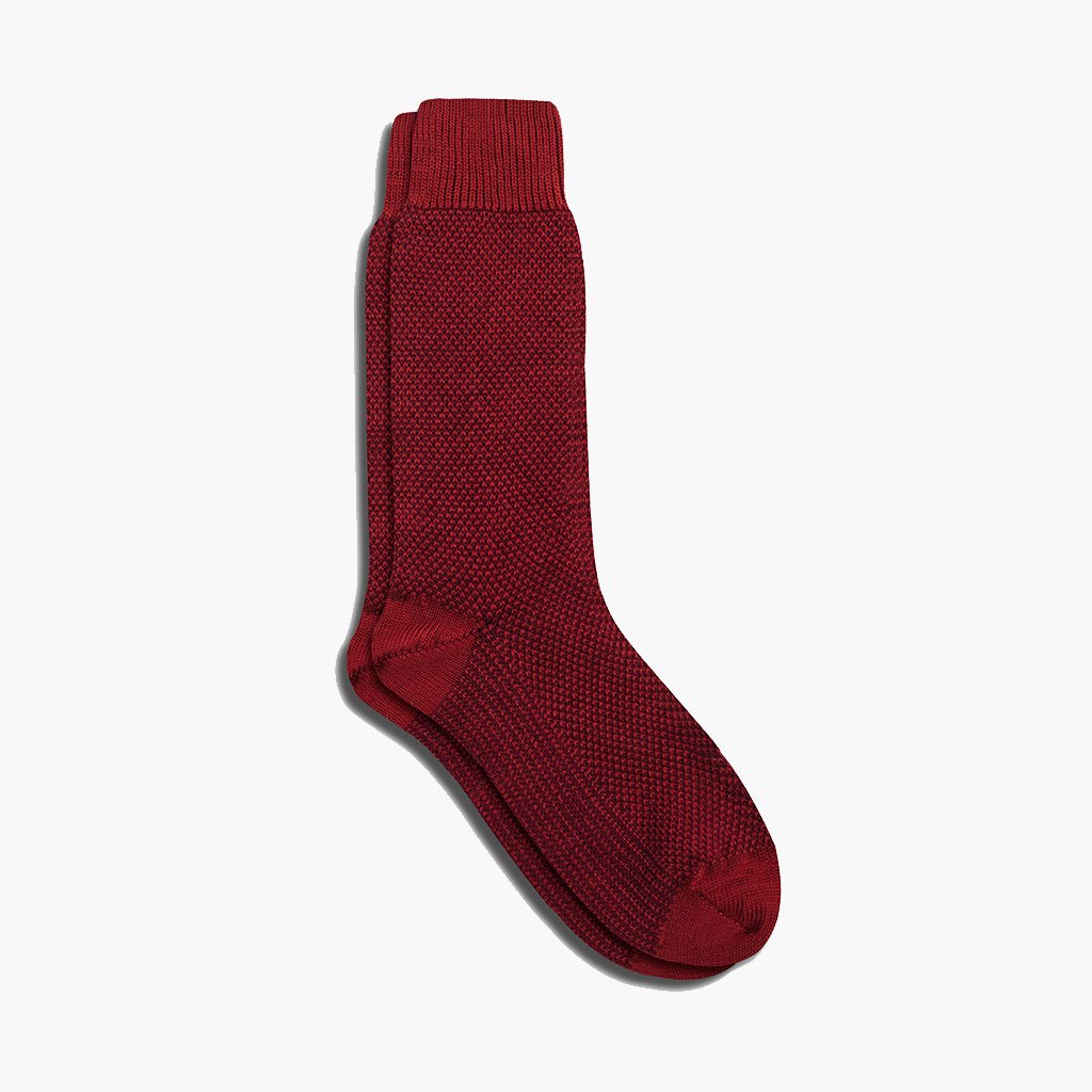 Thursday Sodello Birdseye Cotton Men\'s Socks Red | AU275BEX