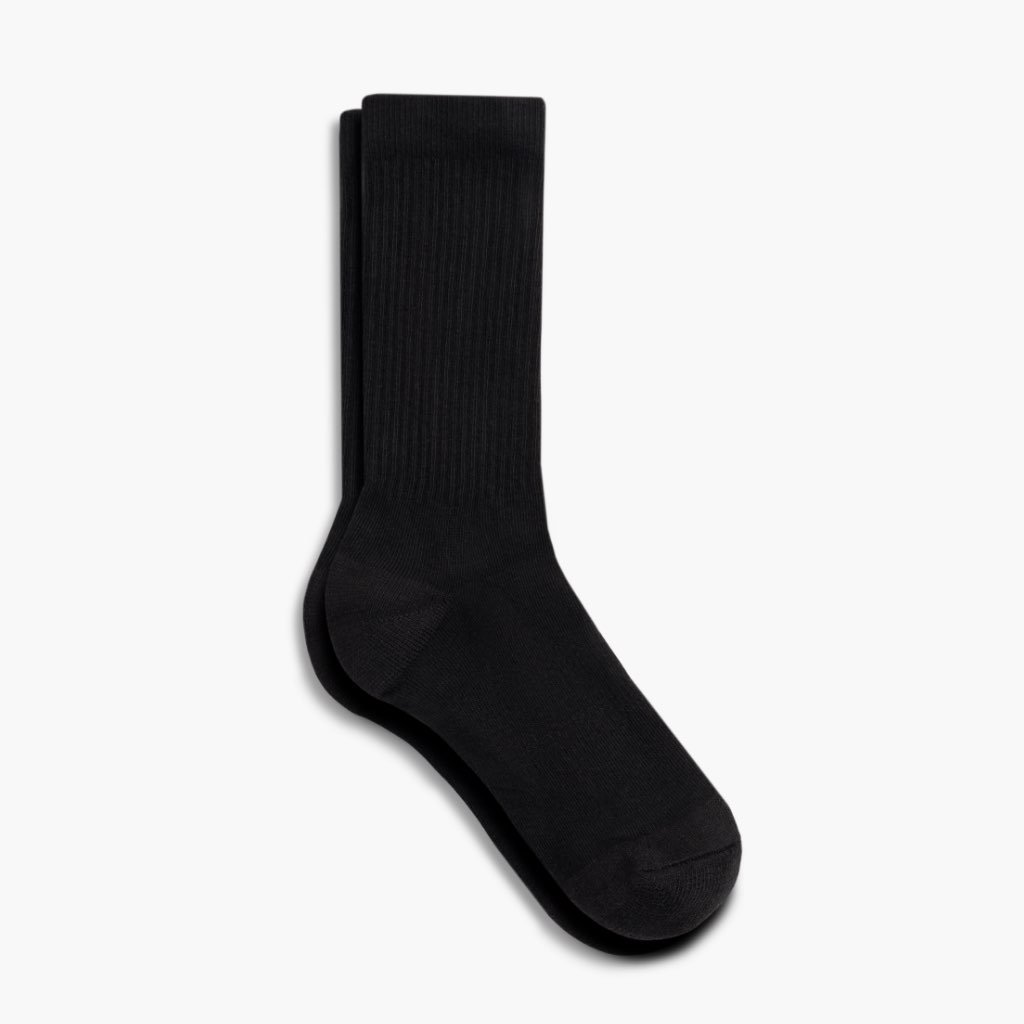 Thursday Sodello Classic Crew Cotton Men\'s Socks Black | AU265ILH