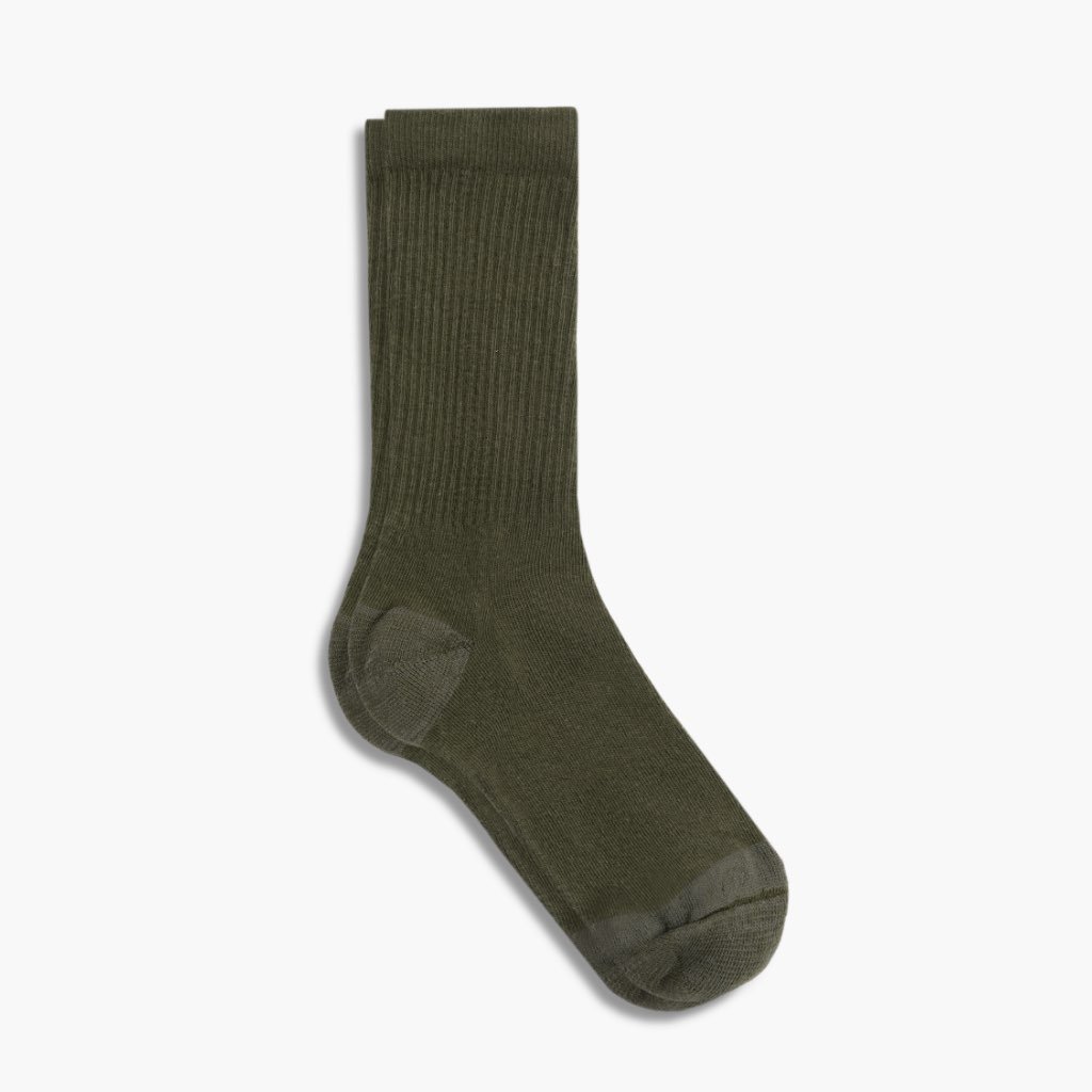 Thursday Sodello Classic Crew Cotton Men\'s Socks Olive | AU266UZG