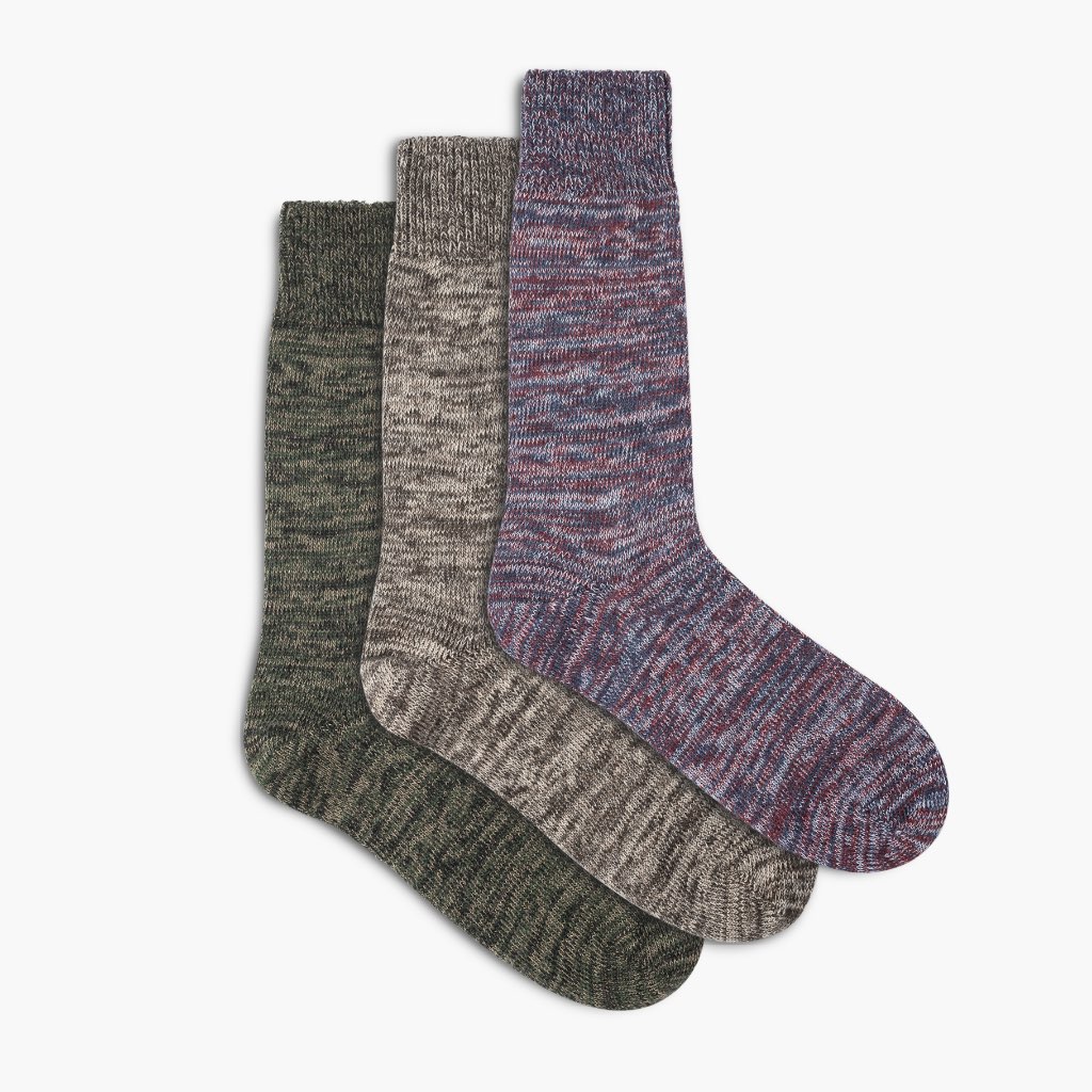 Thursday Sodello Marled Cotton 3-Pack Men\'s Socks Multicolor | AU255KOR