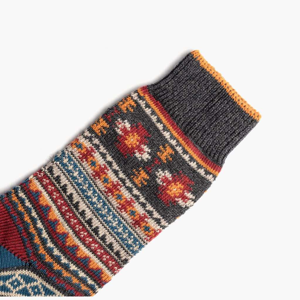 Thursday Sodello Southern Sun Cotton Multicolor Women's Socks Orange / Multicolor | AU102GSO