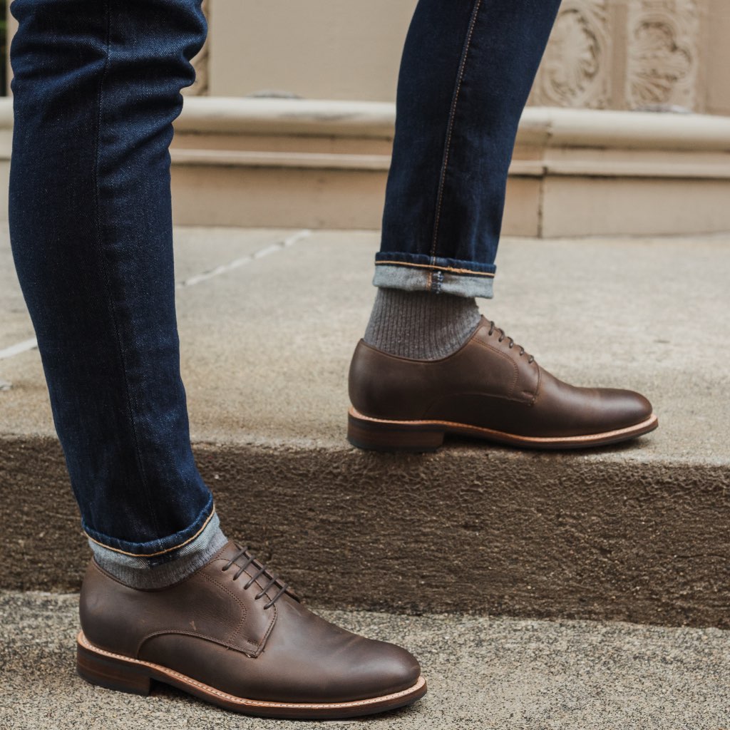 Thursday Statesman Leather Men's Dress Shoes Coffee | AU340AHK