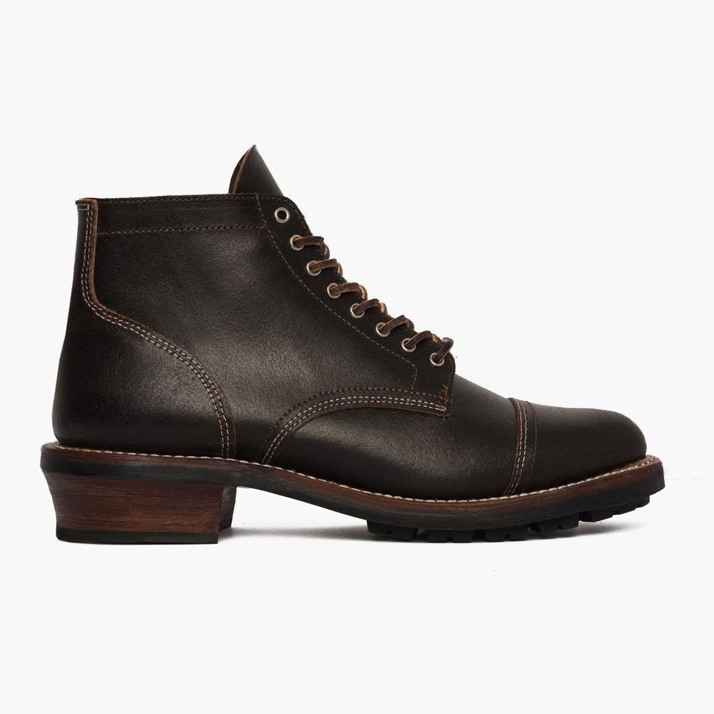 Thursday Vanguard Leather Men's Lace Up Boots Black | AU390DFM59