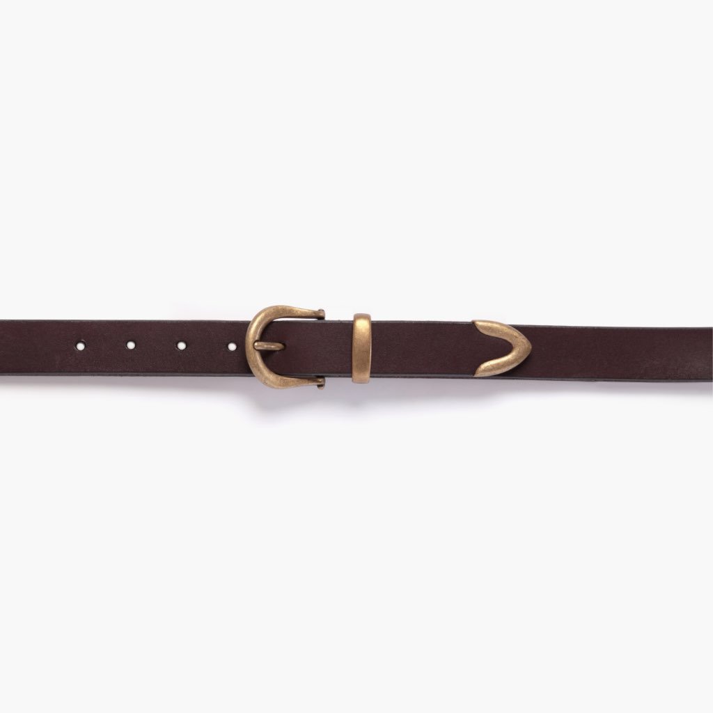 Thursday Western Leather Women's Belts Brown | AU126JPQ