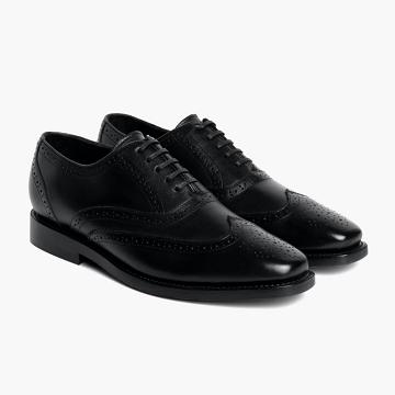 Thursday Aviator Leather Men's Dress Shoes Black | AU35RVD