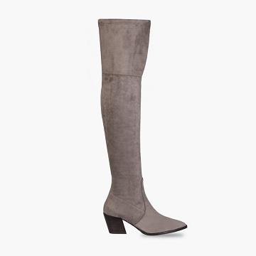 Thursday Boots Tempest Suede Women's High Heels Grey | AU188UZG