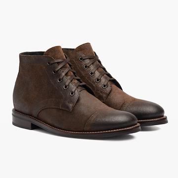 Thursday Cadet Suede Men's Chukka Boots Coffee | AU74JPQ