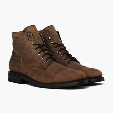 Thursday Captain Leather Classic Rugged & Resilient Men's Boots Brown | AU390DFM49