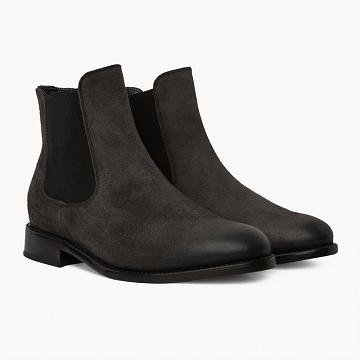 Thursday Cavalier Suede Rugged & Resilient Men's Boots Black | AU390DFM4