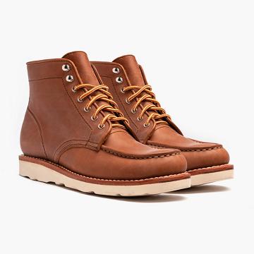 Thursday Diplomat Leather Men's Lace Up Boots Brown | AU417AUL