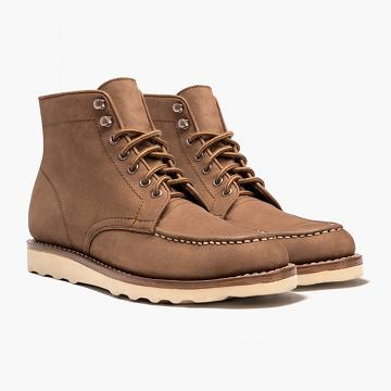 Thursday Diplomat Nubuck Men's Lace Up Boots Brown | AU416DFM