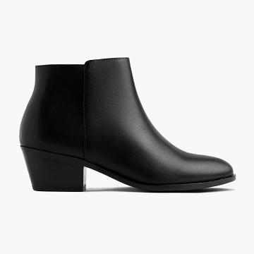 Thursday Downtown Leather Women's Booties Black | AU168QMA