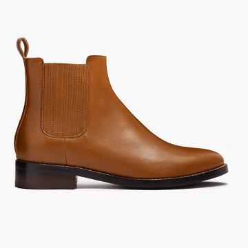 Thursday Dreamer Leather Women's Chelsea Boots Brown | AU229KOR