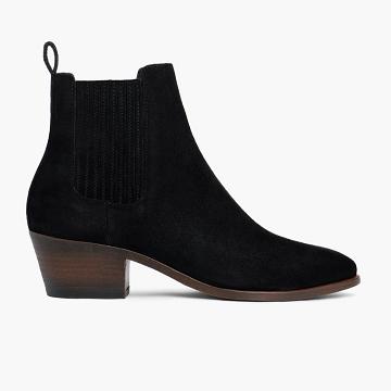 Thursday Dreamer Suede Women's Chelsea Boots Black | AU226XYU