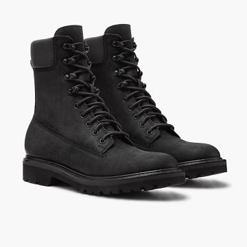 Thursday Explorer Leather Men's Boots Black | AU390DFM28