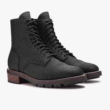 Thursday Logger Leather Men's Boots Black | AU390DFM16