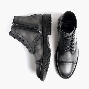 Thursday Major Leather Men's Boots Grey | AU390DFM13