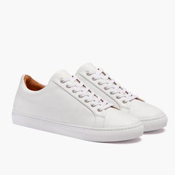 Thursday Premier Low Tops Leather Classic Men's Sneakers White | AU366AHK