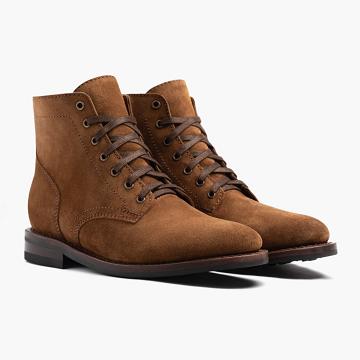 Thursday President Suede Men's Lace Up Boots Brown | AU39MQZ