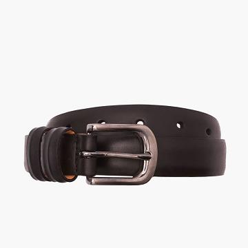 Thursday Refined Leather Men's Belts Black | AU286DFM