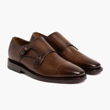 Thursday Saint Leather Men's Dress Shoes Coffee | AU343ILH