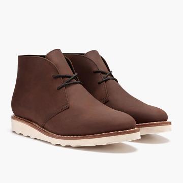 Thursday Scout Leather Men's Chukka Boots Brown | AU69CTV