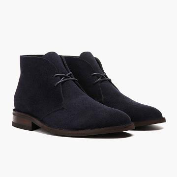 Thursday Scout Suede Men's Chukka Boots Blue | AU60TCE