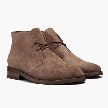 Thursday Scout Suede Rugged & Resilient Men's Chukka Boots Brown | AU59YXF